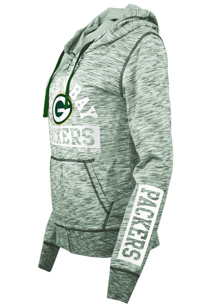 New Era Green Bay Packers NFL Grey Pullover Hoodie Sweatshirt: