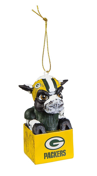 Green Bay Packers Tiki Mascot Ornament