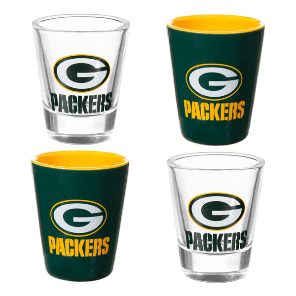 Green Bay Packers 2-Piece Rocks Glass Set