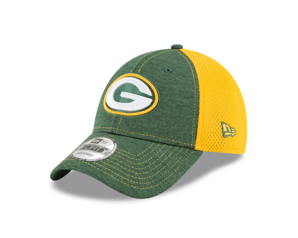 Green Bay Packers New Era Black All Day 9Forty Trucker Cap at the