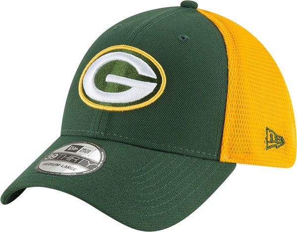 Green Bay Packers NFL Sideline Home 39THIRTY Stretch Fit Cap, Grey