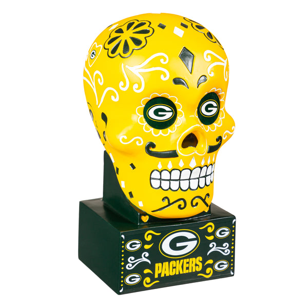 Green Bay Packers Sugar Skull Statue, 10.25 – Green Bay Stuff