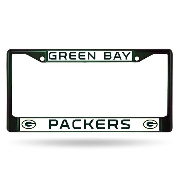 Green Bay Packers Black License Plate Frame Cover