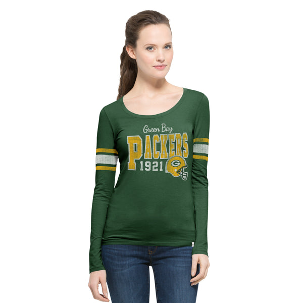 Green Bay Packers Homerun Women's Pine Long Sleeve Shirt – Green Bay Stuff