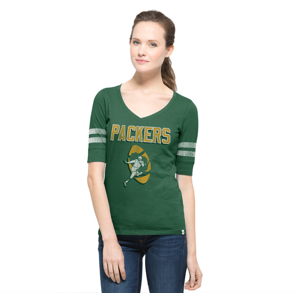 Green Bay Packers '47 Team Stripe T-Shirt - Green