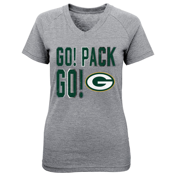 Outerstuff Youth Green Bay Packers Team V-Neck T-Shirt Size: Extra Large