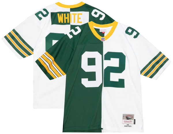 Green Bay Packers Reggie White 1996 Split Legacy Jersey – Green