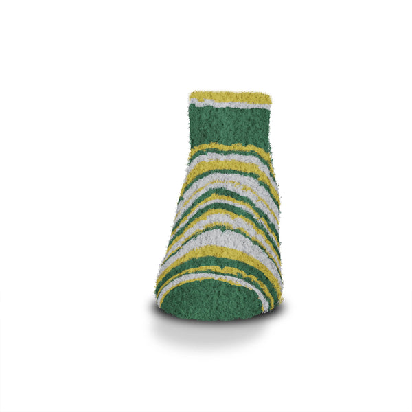 For Bare Feet Green Bay Packers Muchas Rayas Ankle Socks