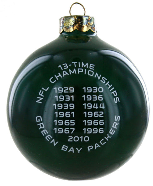 Green Bay Packers 2011 NFC North Division Champions Green Ornament