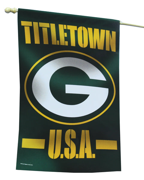 Green Bay Packers Titletown Vertical Flag 27x37 Banner – Green Bay Stuff