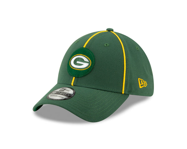 Green Bay Packers Sideline Home 39THIRTY Stretch Fit Hat – Green