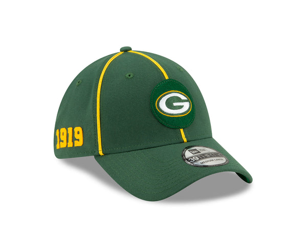 New Era Green Bay Packers Green/Gold 2018 NFL Sideline Home Official 59FIFTY Fitted Hat