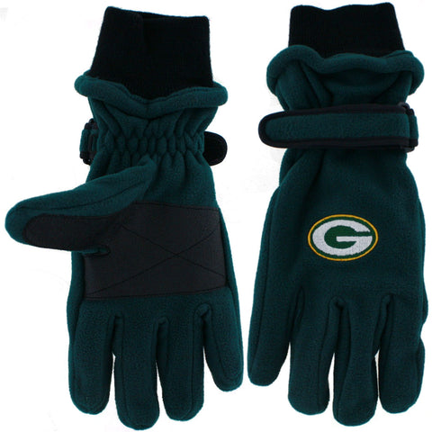 genuine,outerstuff,outer stuff,green bay packers,winter,ski,gloves,mittens,children,kids,clothing accessories