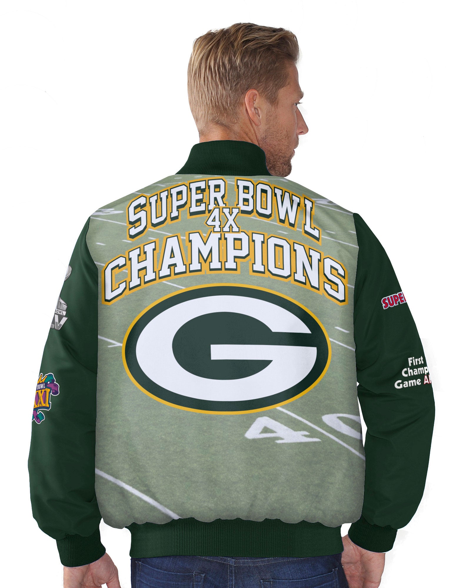 G-III Men's Green Bay Packers Varsity Jacket