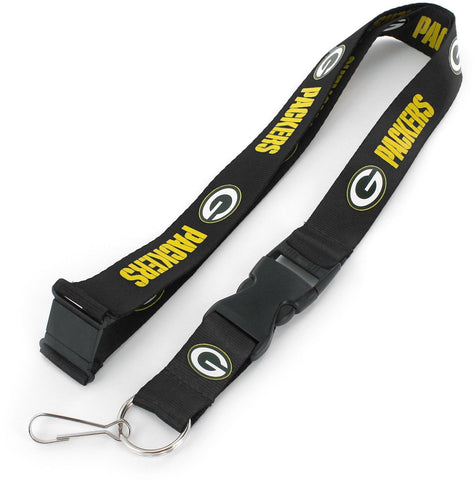 Green Bay Packers Team Lanyard, Black