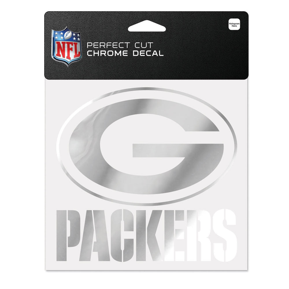 Green Bay Packers 6 x 6 Chrome Perfect Cut Decal – Green Bay Stuff