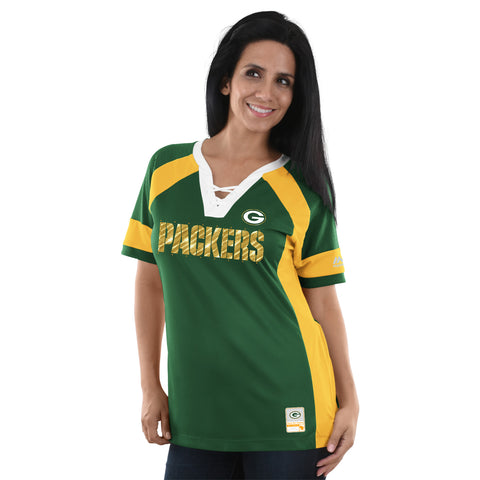 Green Bay Packers Draft Me Lace-Up Raglan Top – Green Bay Stuff