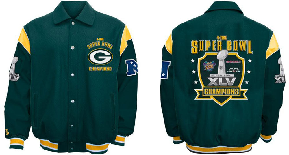 Green Bay Packers Varsity Jacket - NFL Letterman Jacket XL