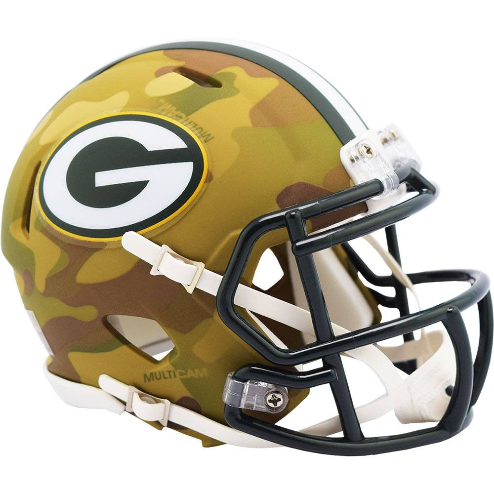 Green Bay Packers Riddell Camo Alternate Revolution Speed Mini Helmet –  Green Bay Stuff